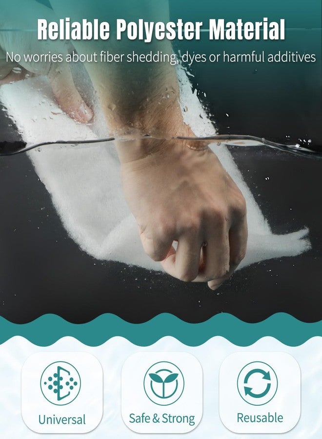 Pawfly 79 x 12 Inch White Cuttable Aquarium Filter Pad, 2 Inch Thick High Density Filter Media Roll for Freshwater Saltwater Fish Tanks & Small Ponds, Aquarium Filter Floss Roll for Fish Tank Filters - Image 5