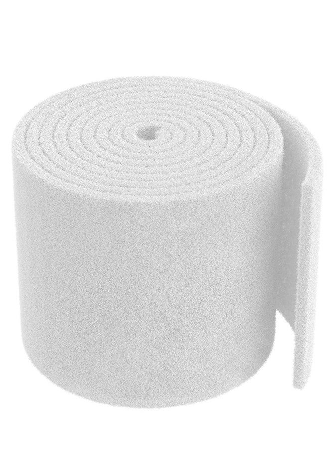 Pawfly 79 x 12 Inch White Cuttable Aquarium Filter Pad, 2 Inch Thick High Density Filter Media Roll for Freshwater Saltwater Fish Tanks & Small Ponds, Aquarium Filter Floss Roll for Fish Tank Filters - Image 1