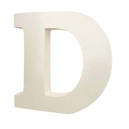 SMARTCAREWOOD Wooden D Letter- English Upper Case Alphabets Cutouts for Art and Craft Work (D_White_15x2.5 Cm) - Image 3