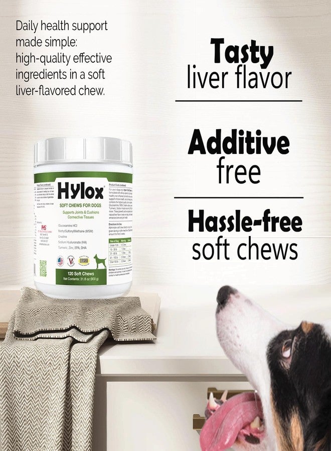 Pet Health Solutions Hylox Soft Chews for Dogs - Supports Joints & Cushions Connective Tissues - Glucosamine - Alpha Linolenic Acid - 120 Soft Chews - Image 2