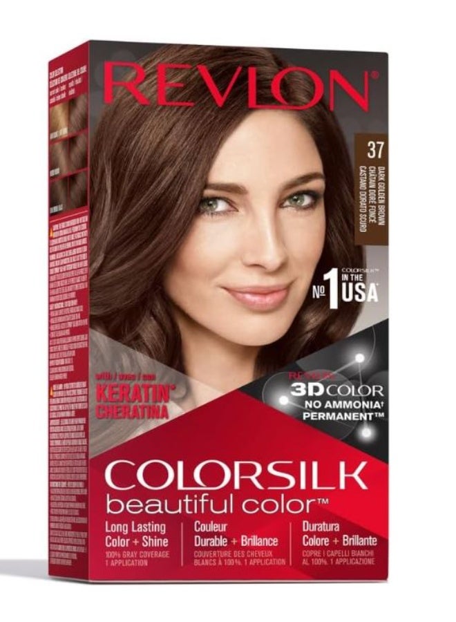 REVLON Colorsilk Hair Color (Dark Golden Brown) - Image 1