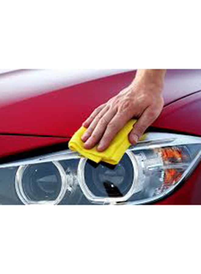 Loquat 12-Piece Multipurpose  Microfiber Cleaning Cloth Yellow 40cm - Image 2