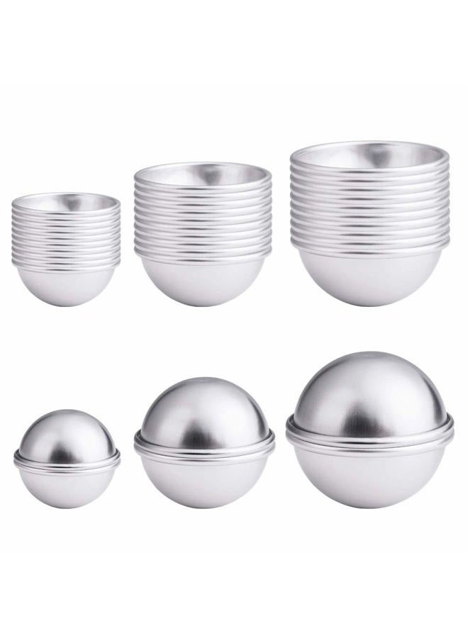 Petutu 30PCS- Bath Bomb Mold Kit, 15 Set 3 Size Mold & Bath Bombs Press for DIY Making Supplies - Image 1
