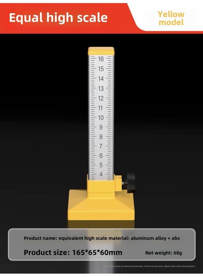 Higher Ruler, Special Tools For Floor Tiles, Ceramic Tile Artifact, Horizontal Ruler, Bricklayer Ruler, Scale Ruler-Model:Yellow - Image 1