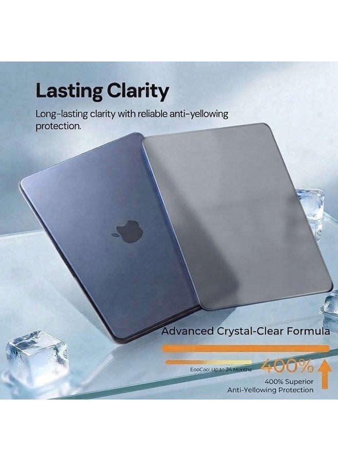 أو أوزون Slim Rubberized Matte Case Compatible with MacBook Neo Case 13 inch 2026 Release Model (A3404) – Hard Shell Case with Keyboard Cover & Screen Protector, Grey - Image 3