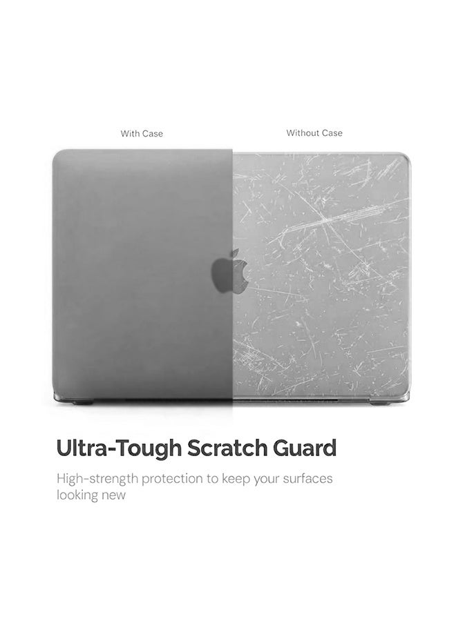 أو أوزون Slim Rubberized Matte Case Compatible with MacBook Neo Case 13 inch 2026 Release Model (A3404) – Hard Shell Case with Keyboard Cover & Screen Protector, Grey - Image 5