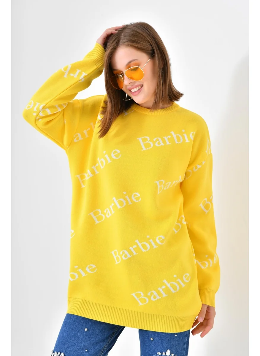 Garmi Ftz Women Barbie Sweater Yellow
