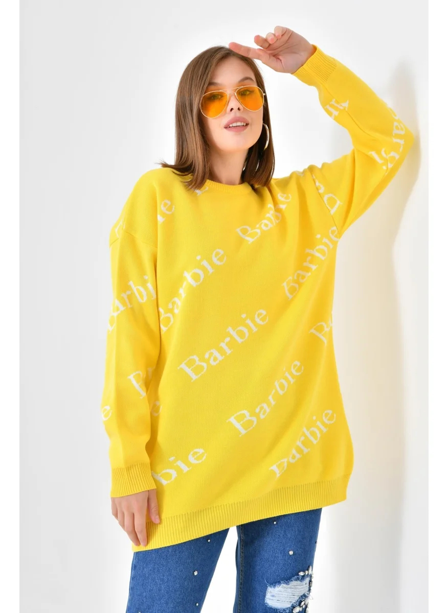 Garmi Ftz Women Barbie Sweater Yellow