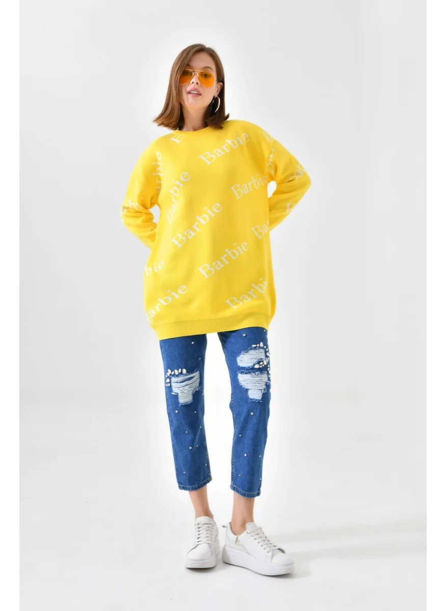 Garmi Ftz Women Barbie Sweater Yellow