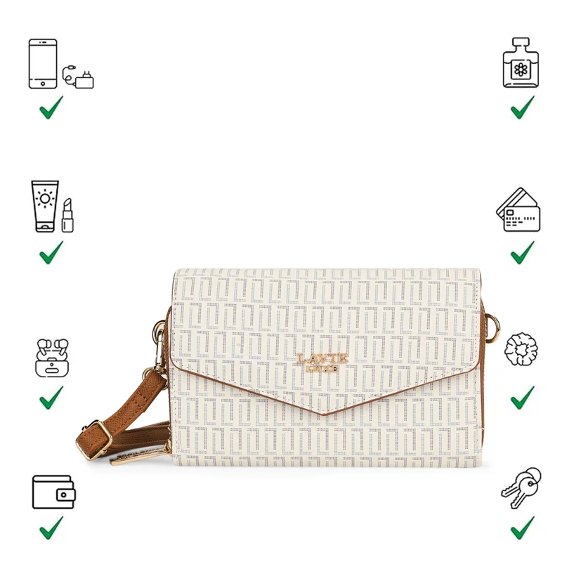 Lavie Luxe Women's Mono Sally25 2 c wallet (White)
