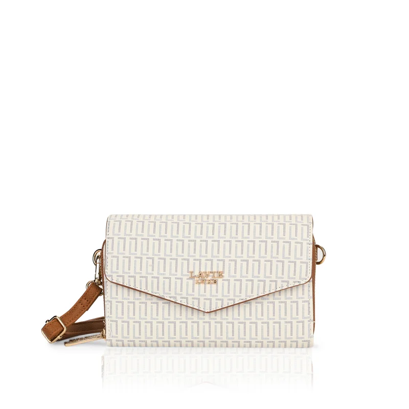 Luxe Women's Mono Sally25 2 c wallet (White)