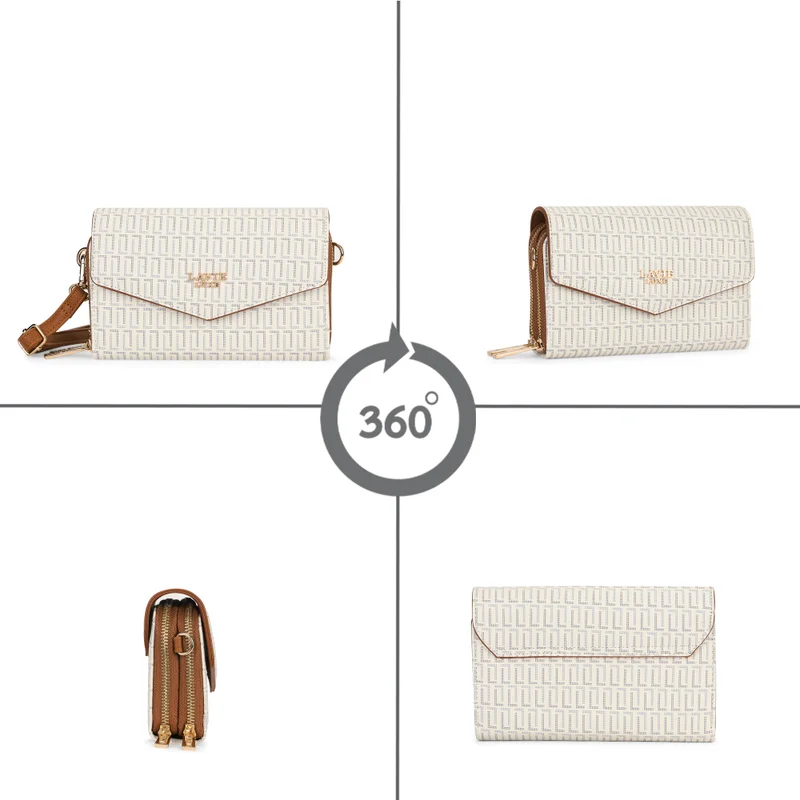Lavie Luxe Women's Mono Sally25 2 c wallet (White)