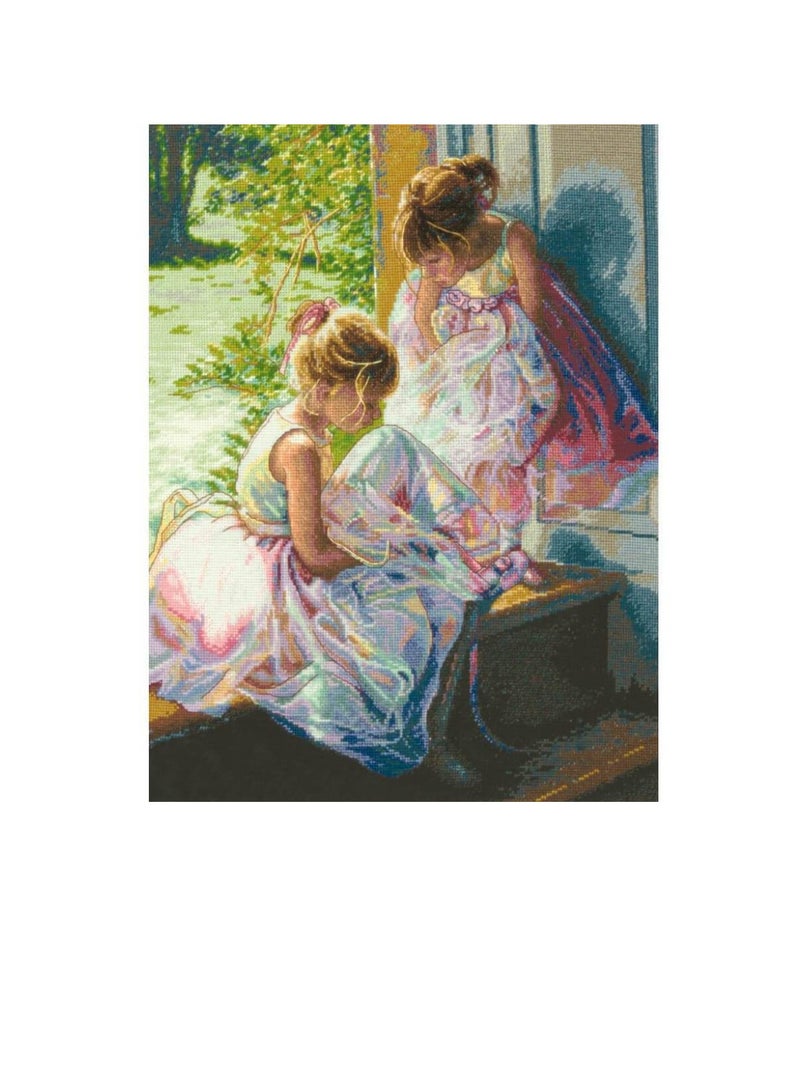 Dimensions/Gold Collection Counted Cross Stitch Kit 11in x 14in Ballerina Dreams - Image 3