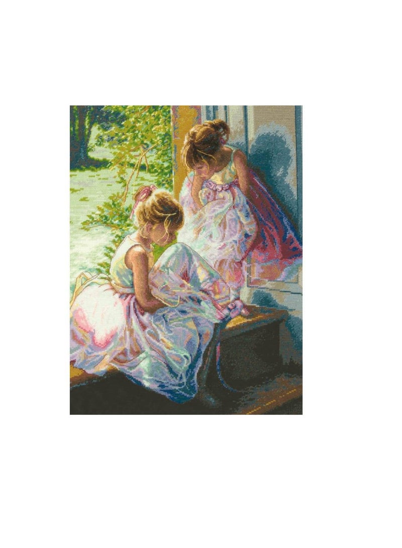 Dimensions/Gold Collection Counted Cross Stitch Kit 11in x 14in Ballerina Dreams - Image 1
