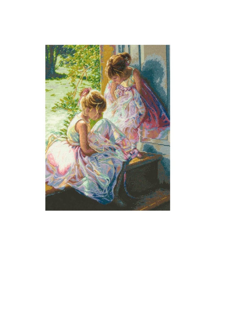 Dimensions/Gold Collection Counted Cross Stitch Kit 11in x 14in Ballerina Dreams - Image 2