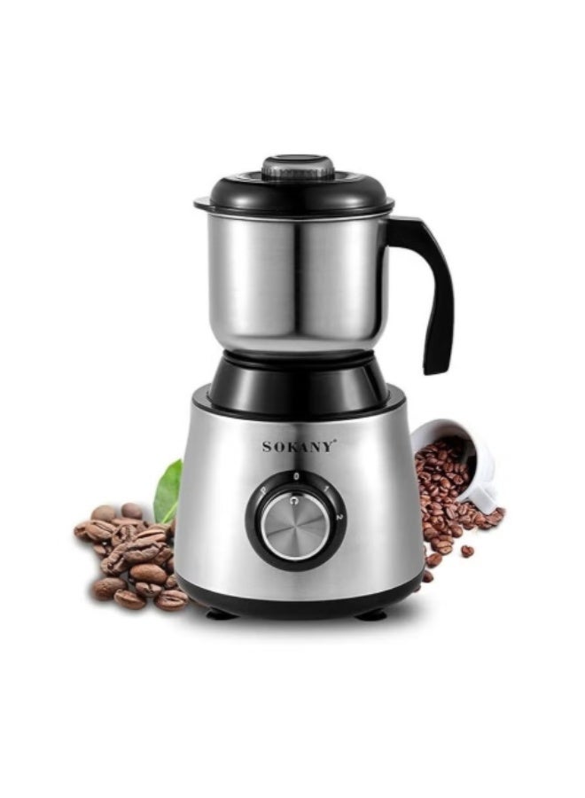سوكاني مطحنة قهوة سوكاني-SK-156 مطحنة كهربائية بقوة 500 واط مزودة بسرعتين للقهوة والتوابل والبذور والبندق - Image 1