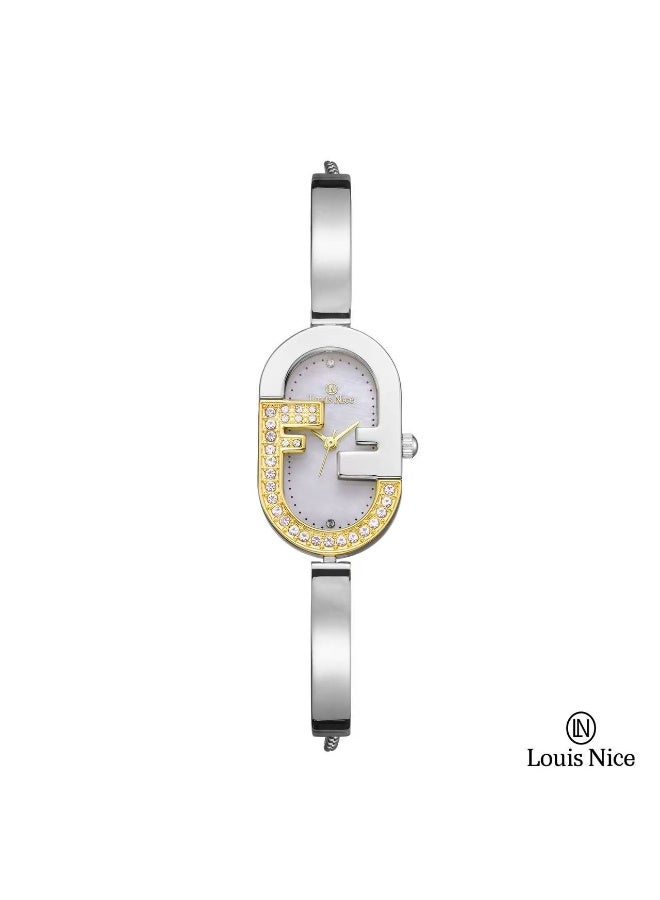 louis nice Elegant women's wristwatch with a mandarin design from Louis Nice