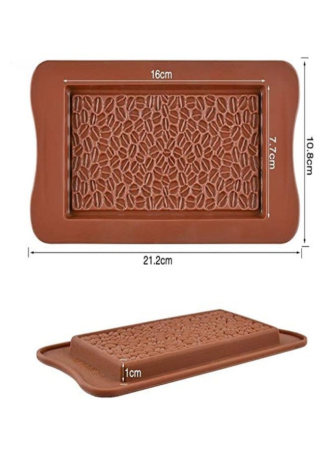 TREXEE Silicone Chocolate Bar Coffee Bean Candy Mould (Pack of 1) - Image 2