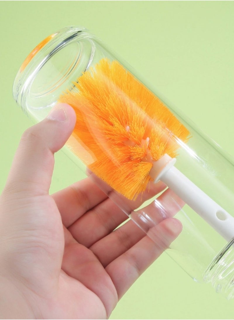 5-in-1 Multifunctional Water Bottle Cleaning Brush Set, Cup Brush, Portable Baby Bottle Cleaning Set, Equipped with a Detachable Straw Brush for Baby Bottles, Can Clean Kettles, Baby Bottles, Sports Water Bottles, Thermos Bottles, etc. - Image 5