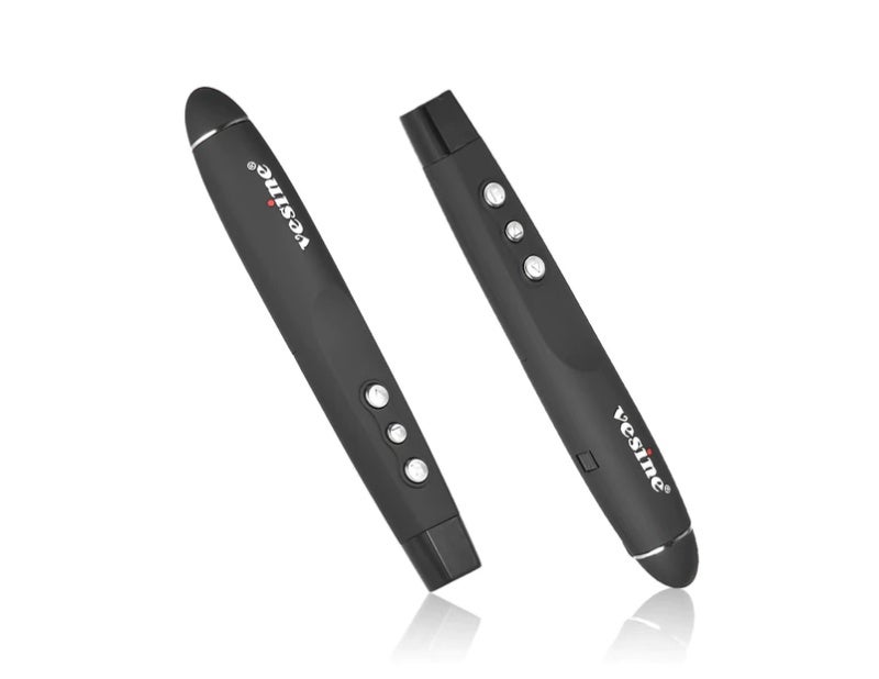 vesine VP101 2.4GHz Wireless Presenter Presentation Red Light Pointer Pen PPT Powerpoint Clicker USB Remote Control for Meeting Teaching Lecture - Image 1