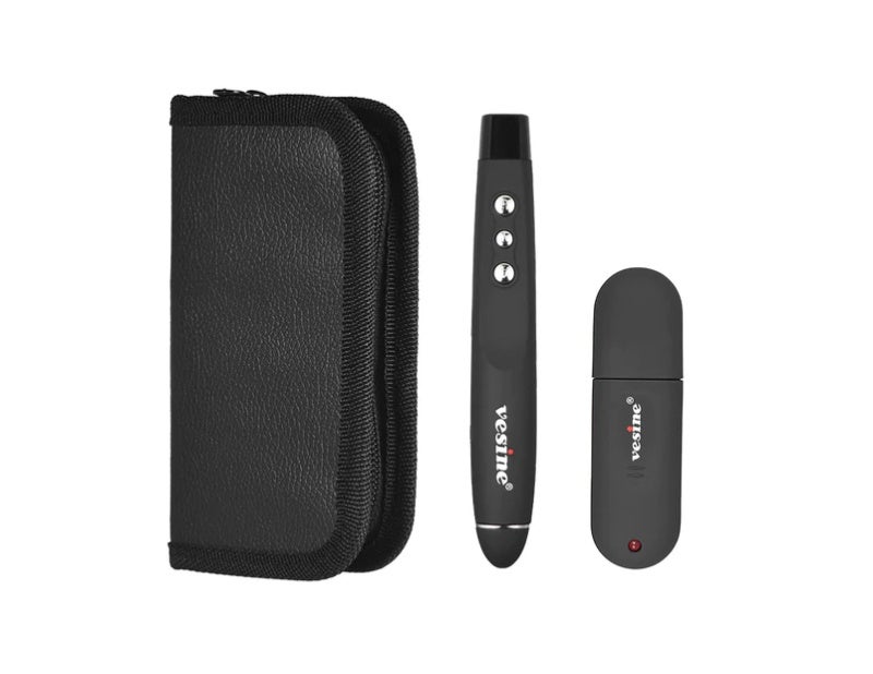 vesine VP101 2.4GHz Wireless Presenter Presentation Red Light Pointer Pen PPT Powerpoint Clicker USB Remote Control for Meeting Teaching Lecture - Image 5