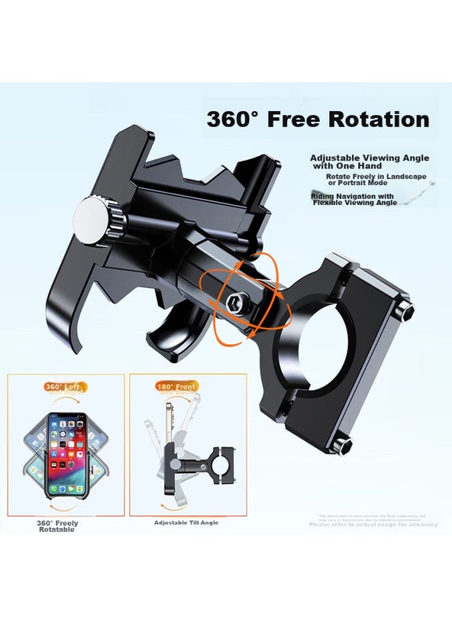 Stiger [upgraded Aluminum Alloy] Electric Vehicle Phone Holder, Motorcycle Navigation Mount, Bicycle Phone Bracket, Food Delivery Rider, Electric Scooter, Courier, Cycling Equipment - Image 5