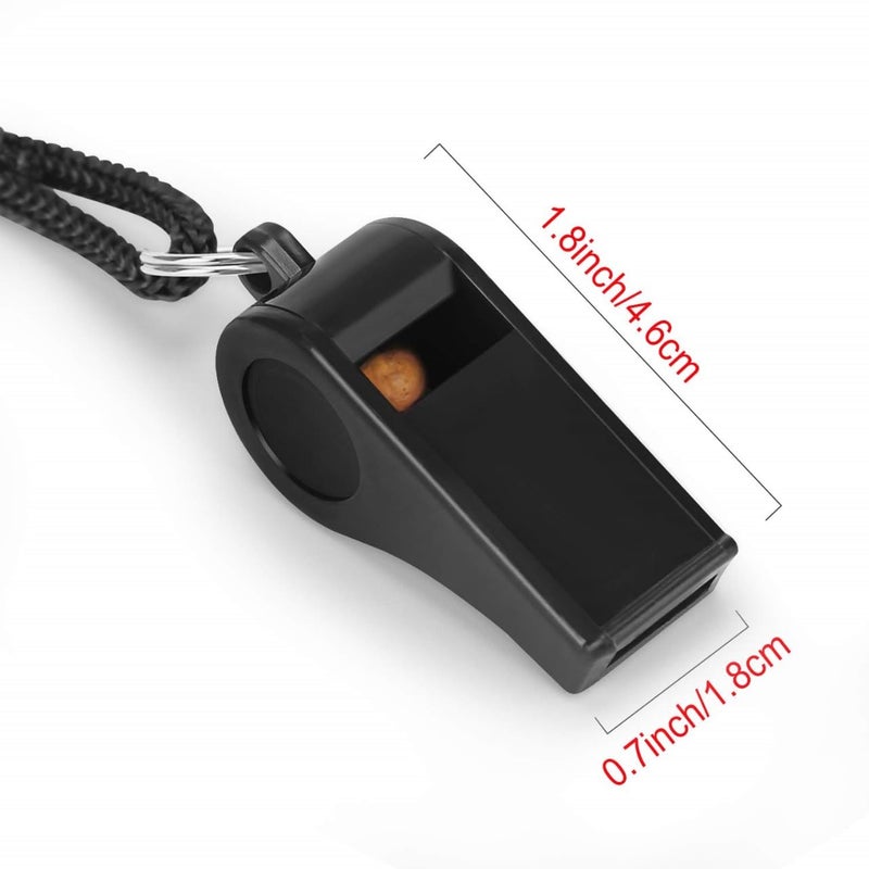 Canbee Referee Steel and Plastic Whistle Pack of 4 High Sound use Multi Purpose Sports Games (Plastic) - Image 2