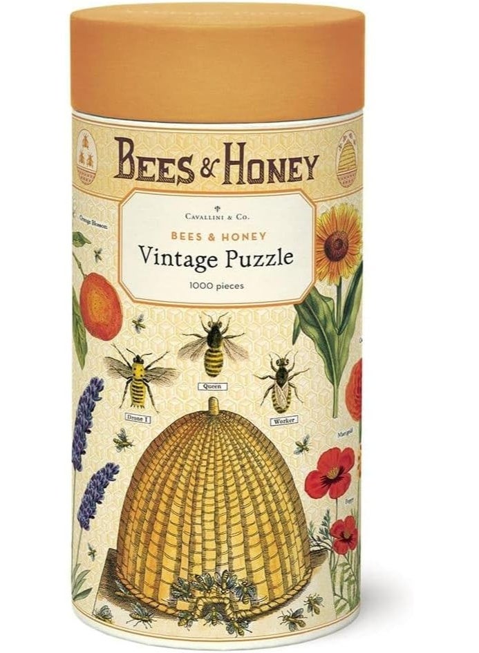 Cavallini & Co. Cavallini Papers & Co. Bees & Honey 1,000 Piece Puzzle, Multi - Image 1
