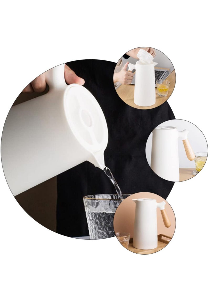 XiuWoo - 1pc Thermal Jug Glass Drinking Bottles with Lids Thermal Kettle Tea Vacuum Flask Stainless Steel Insulated Water Bottles Glass Pitcher Glass Water Pitcher Water Thermal Iced Tea - Image 1