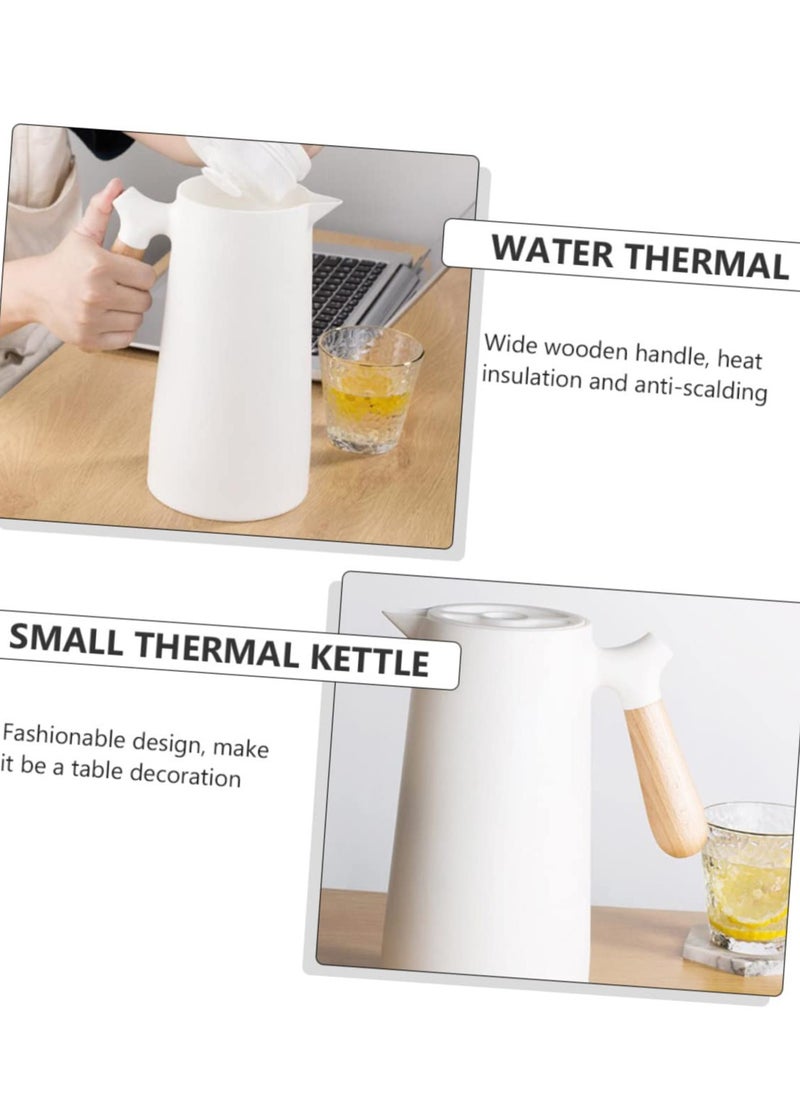XiuWoo - 1pc Thermal Jug Glass Drinking Bottles with Lids Thermal Kettle Tea Vacuum Flask Stainless Steel Insulated Water Bottles Glass Pitcher Glass Water Pitcher Water Thermal Iced Tea - Image 1