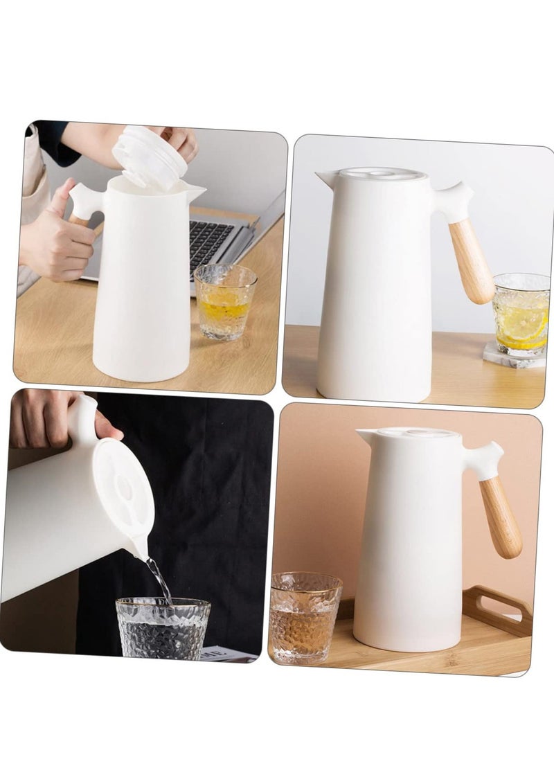 XiuWoo - 1pc Thermal Jug Glass Drinking Bottles with Lids Thermal Kettle Tea Vacuum Flask Stainless Steel Insulated Water Bottles Glass Pitcher Glass Water Pitcher Water Thermal Iced Tea - Image 1