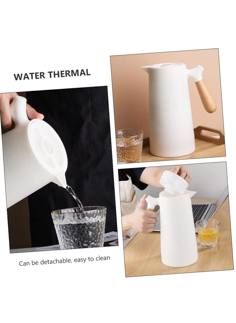 XiuWoo - 1pc Thermal Jug Glass Drinking Bottles with Lids Thermal Kettle Tea Vacuum Flask Stainless Steel Insulated Water Bottles Glass Pitcher Glass Water Pitcher Water Thermal Iced Tea - Image 1