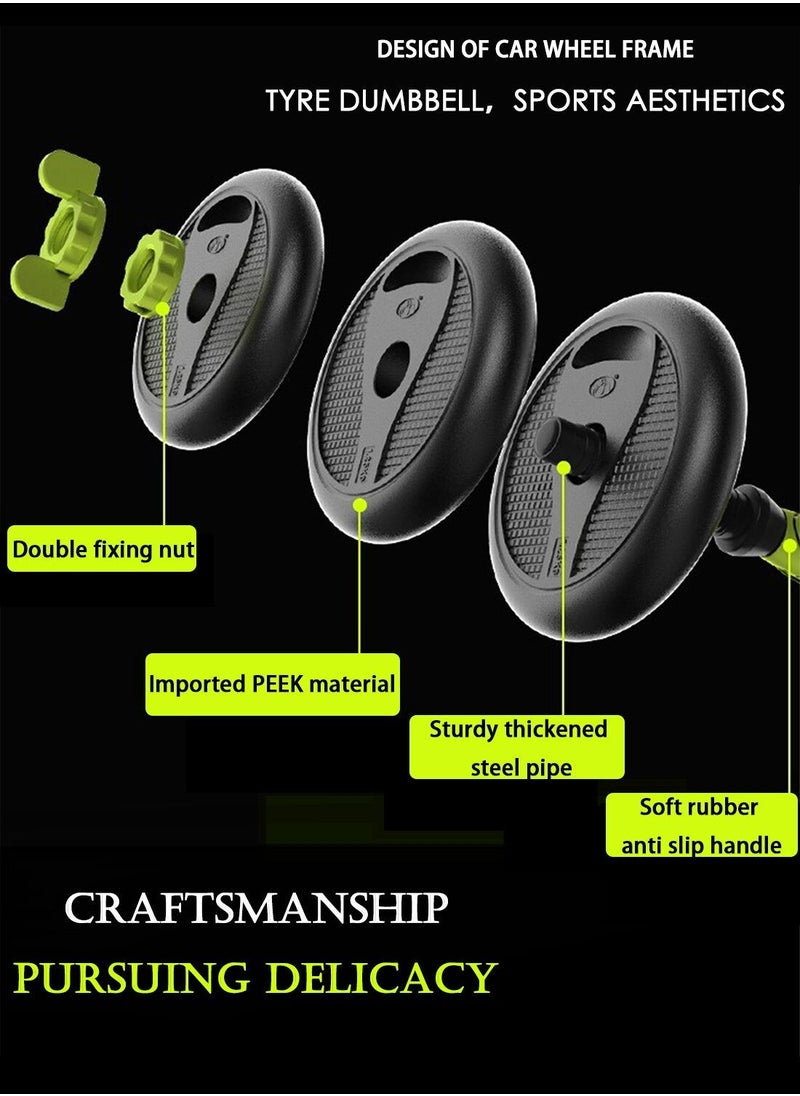 CHOIWIN 15KG Adjustable Dumbbell Weight Set Suitable For Both Men And Women Perfect For Fitness Weightlifting Training And Home Gyms  - Image 2