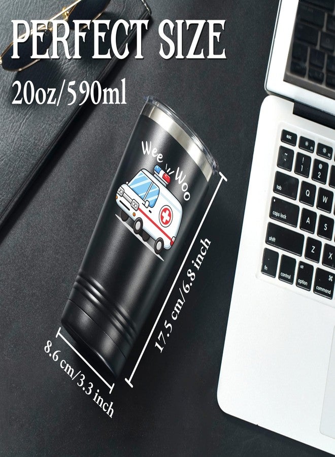 Onebttl Funny Paramedic Gifts, Gifts for EMT and EMS on National Emergency Medical Technician Day and International Paramedics Day, Stainless Steel Insulated Tumbler - Wee Woo - Image 2