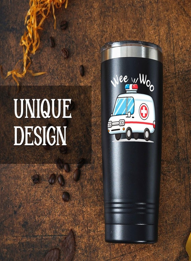 Onebttl Funny Paramedic Gifts, Gifts for EMT and EMS on National Emergency Medical Technician Day and International Paramedics Day, Stainless Steel Insulated Tumbler - Wee Woo - Image 5