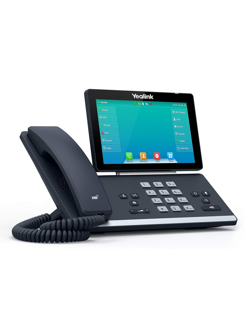 Yealink Yealink T57W IP Phone, 16 VoIP Accounts. 7-Inch Adjustable Color Touch Screen. USB 2.0, 802.11ac Wi-Fi, Dual-Port Gigabit Ethernet, 802.3af PoE, Power Adapter Not Included (SIP-T57W) - Image 2