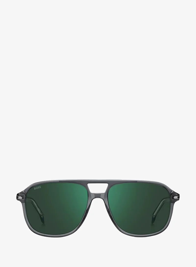 Hugo Boss  Square Double Bridge Sunglasses Frames for Men | Best Price UAE