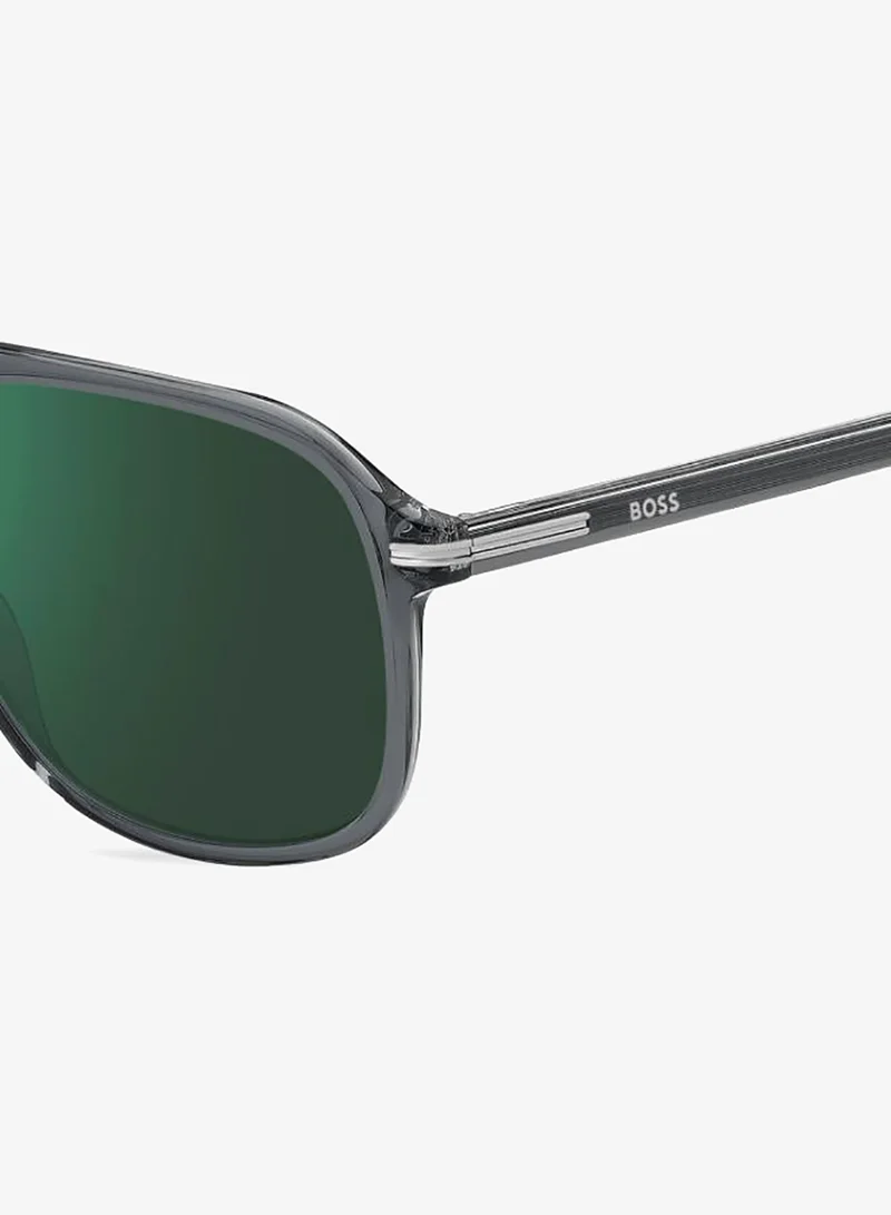 Hugo Boss  Square Double Bridge Sunglasses Frames for Men | Best Price UAE