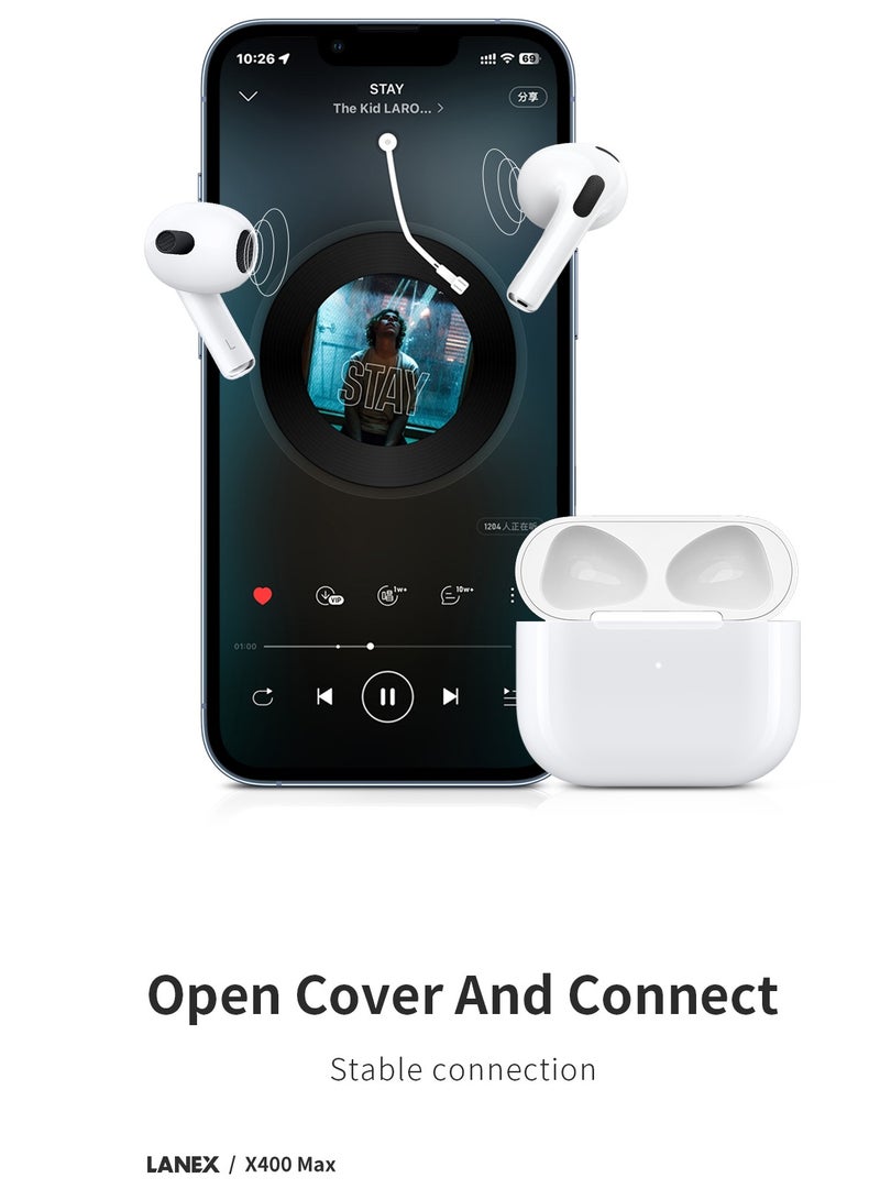 LANEX LANEX Bluetooth Pro headset, version 3, model X400 C, supports wireless charging - Image 3
