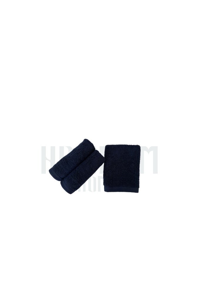 HAMMAM Towel 100% Cotton From Hammam Home 30*30 Color navy 