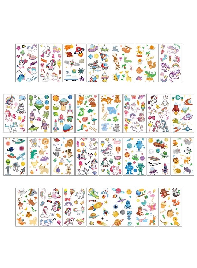 Metker 150 sheets(1700 patterns) Kids Waterproof Temporary Tattoos Children's Temporary Tattoo Toys,Unicorn Animals Suitable For Birthday Parties,Group Activities,Toy Patterns Goody Bag Stuffers - Image 4