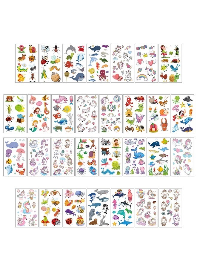 Metker 150 sheets(1700 patterns) Kids Waterproof Temporary Tattoos Children's Temporary Tattoo Toys,Unicorn Animals Suitable For Birthday Parties,Group Activities,Toy Patterns Goody Bag Stuffers - Image 5