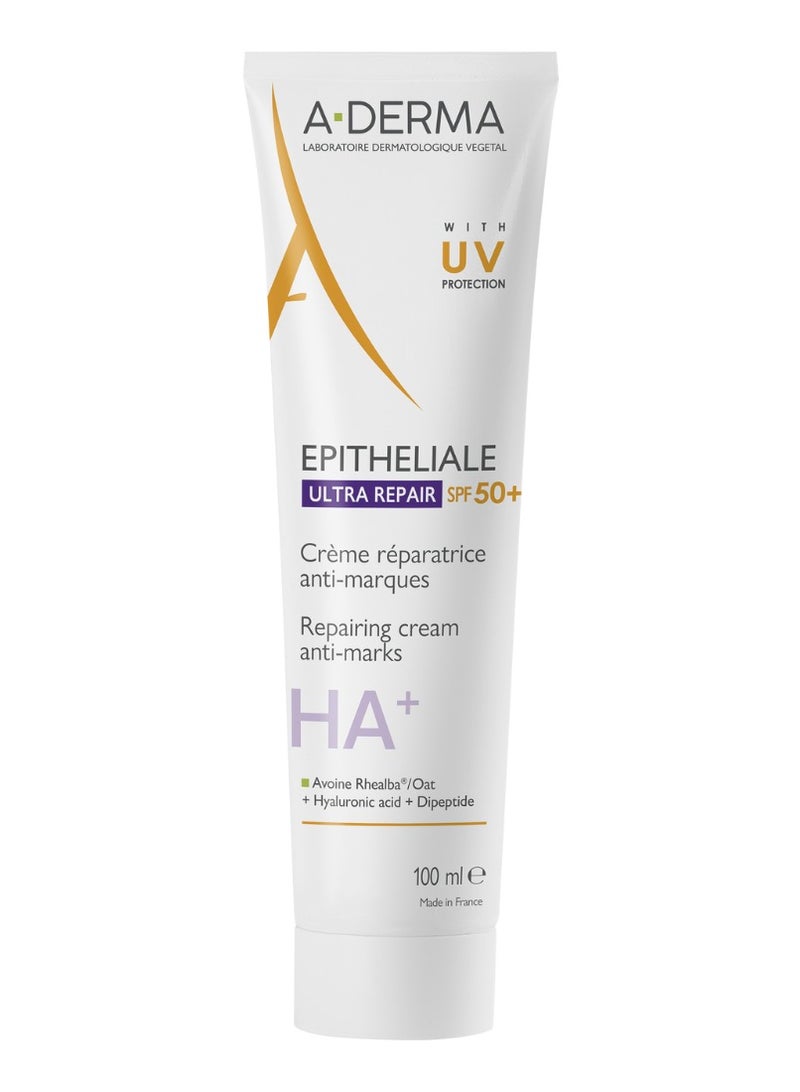 A-DERMA A Derma Epitheliale AH Ultra Repair Cream SPF50+ 100ml - Image 1