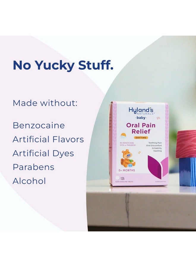 Hyland's Baby Nighttime Soothing Tablets with Chamomilla, Natural Relief of Oral Discomfort, Irritability, and Swelling, 125 Count - Image 4