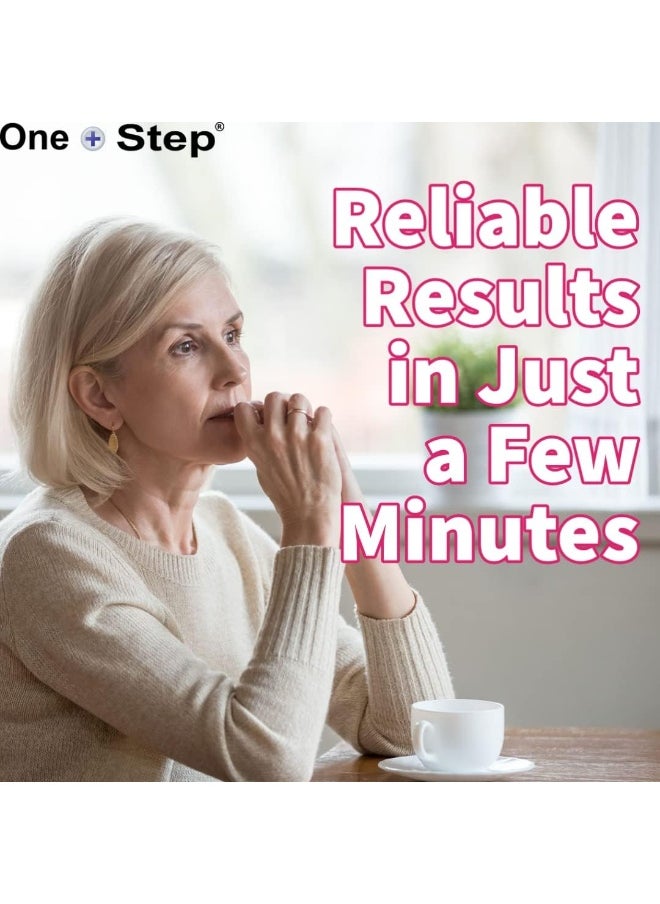 One Step One Step Female Fertility Test Strips, 5 Test Pack, Peri Menopausal, Menopause Testing Kit, Home Urine FSH Test  - Image 4
