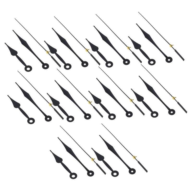 10 Sets Clock Hands Replacement Kit Lightweight Plastic Clock Pointers Easy To Use - Image 2