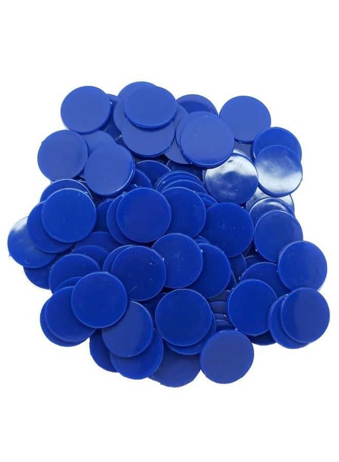 Token coins 100 coins without number use for tea shop,juice shop,hotel,hospital,bank and sequence all purpose using this token coins(piece of 100coins). (BLUE)  - Image 1