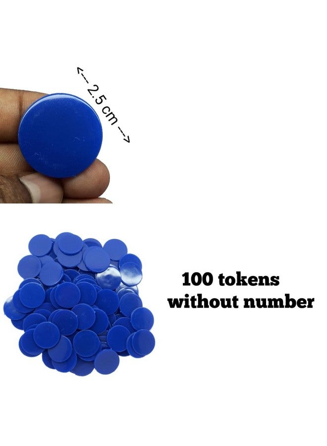 Token coins 100 coins without number use for tea shop,juice shop,hotel,hospital,bank and sequence all purpose using this token coins(piece of 100coins). (BLUE)  - Image 3