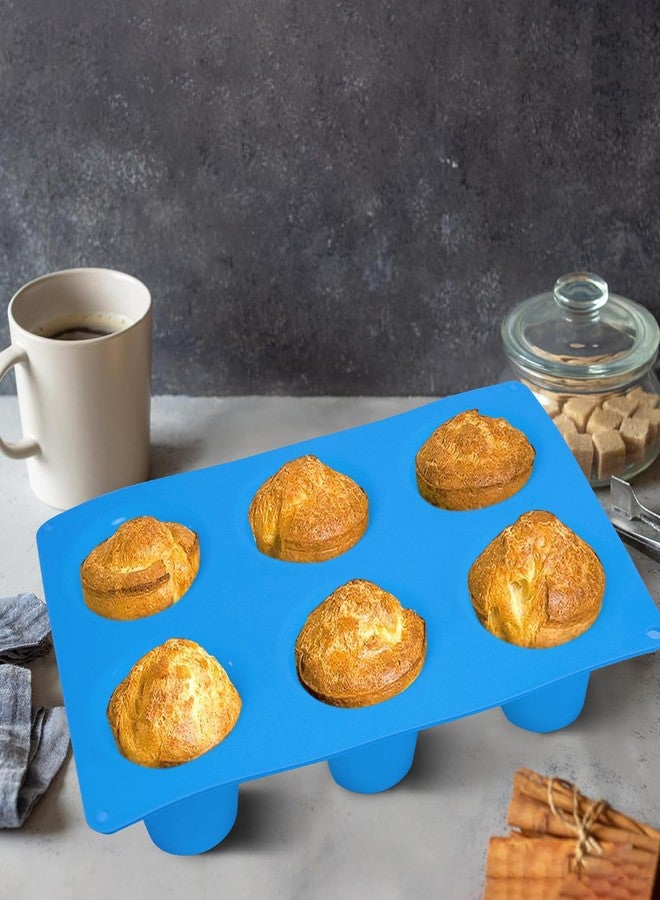 Sidosir 2Pcs Popover Pan for Baking - Professional Extra Deep Silicone Popover Molds, Non-Stick, Easy to Clean, Grade Materials - Image 5