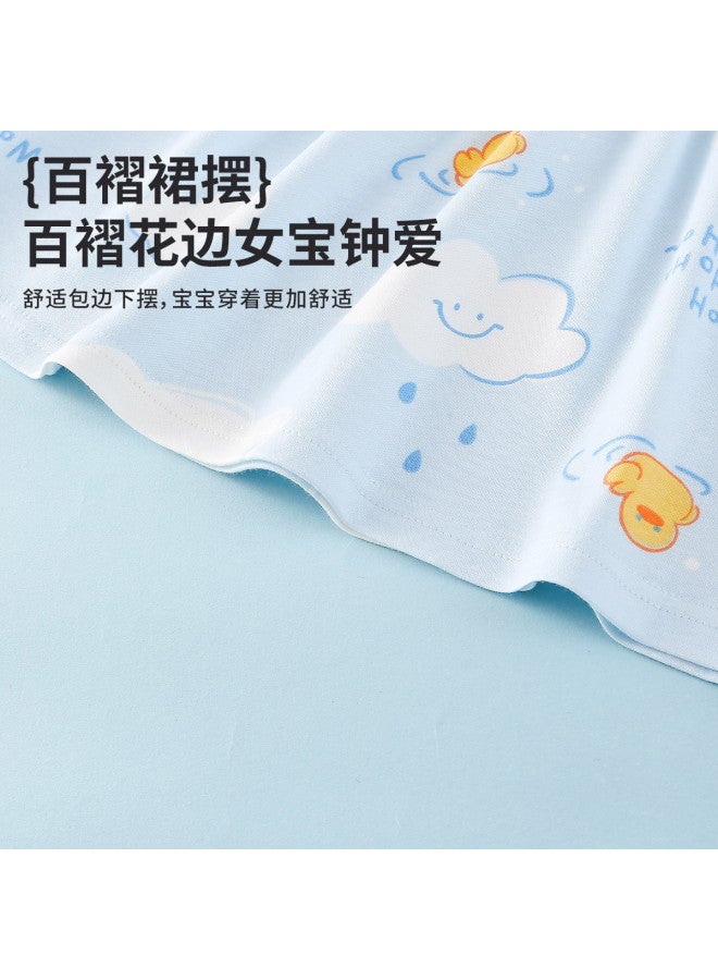 Doxiluka baby Girl Summer Dress, Thin Cotton Princess Dress For Toddlers, Cute Infant Dress - Image 4